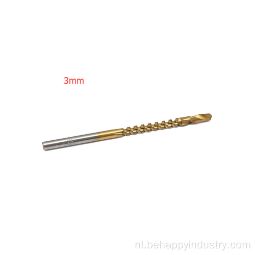 3 mm HSS zaagdrill bit met titanium gecoat